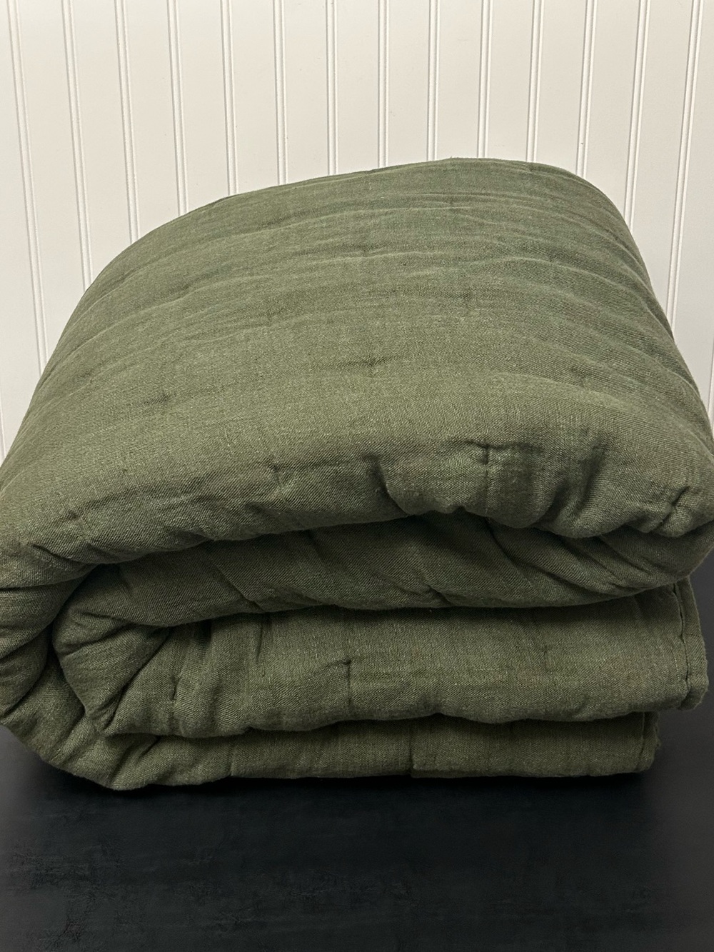 Pottery Barn everyday linen comfort quilt